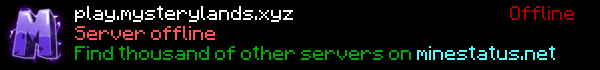 MysteryLands Minecraft Server Banner