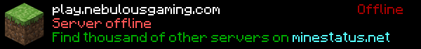Nebulous Gaming Minecraft Server Minecraft Server Banner