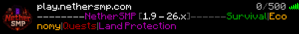 NetherSMP Minecraft Server Banner