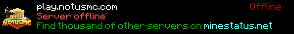 NotusMC Minecraft Server Banner