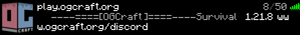 OGCraft | 1.20.1 | Freebuild Minecraft Server Banner