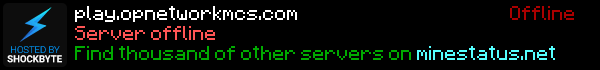OPNetwork Minecraft Server Banner