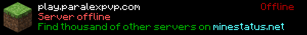 ParalexPvP Minecraft Server Banner