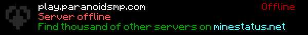 The Paranoid SMP Minecraft Server Banner