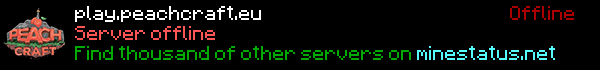 PeachCraft Minecraft Server Banner