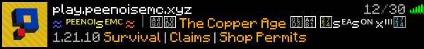 PeenoiseMC Minecraft Server Banner