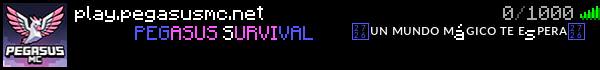 PegasusMC Minecraft Server Banner