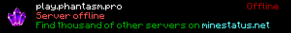 Phantasm Minecraft Server Banner