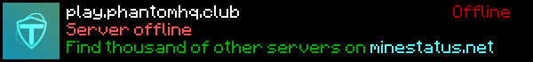 PhantomHQ Minecraft Server Banner