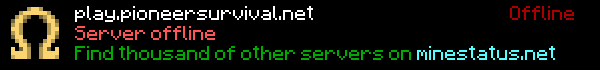 Pioneer Survival Minecraft Server Banner
