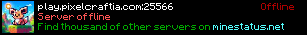 PixelCraftia Minecraft Server Banner