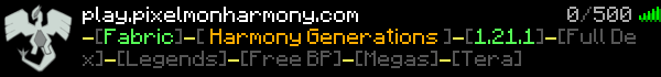 Pixelmon Harmony Minecraft Server Banner