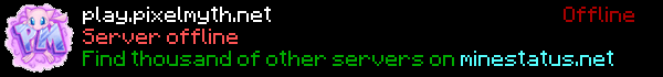 PixelMyth Minecraft Server Banner