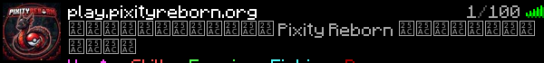 PixityReborn Minecraft Server Banner
