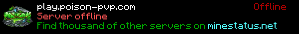 Poison PvP Minecraft Server Banner