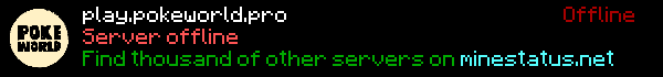 PokeWorld Minecraft Server Banner