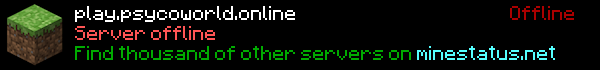 PsycoWorld Minecraft Server Banner
