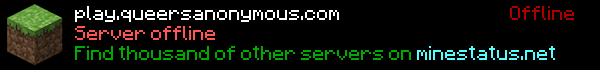 Queers Anonymous Minecraft Server Banner
