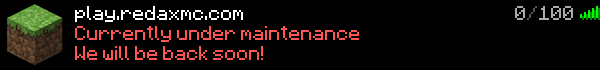 RedaxMC Minecraft Server Banner