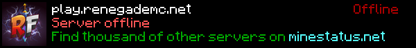 RenegadeMC Factions Minecraft Server Banner