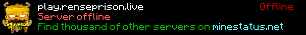 RensePrison Minecraft Server Banner
