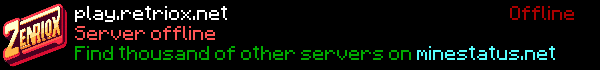Retriox Minecraft Server Banner