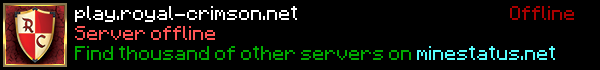 Royal Crimson Minecraft Server Banner