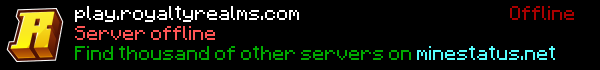 RoyaltyRealms Minecraft Server Banner