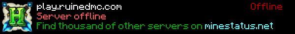 RuinedMC Minecraft Server Banner