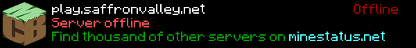 Saffron Valley MC Minecraft Server Banner
