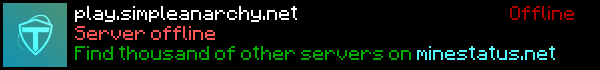 Simple Anarchy Minecraft Server Banner