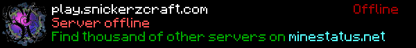 SnickerzCraft Minecraft Server Banner