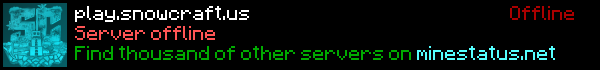 SnowCraft Minecraft Server Banner