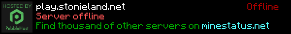 Stonieland Minecraft Server Banner