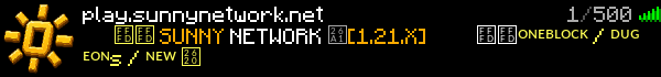 SunnyNetwork Minecraft Server Banner