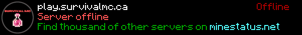  SurvivalMC Minecraft Server Banner