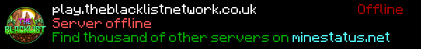 The Blacklist Network Minecraft Server Banner
