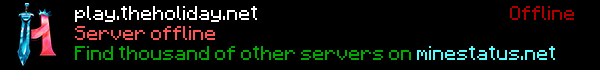 The Holiday Minecraft Server Banner