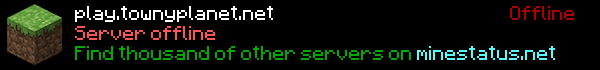 TownyPlanet Minecraft Server Banner