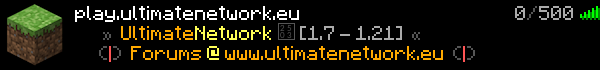 UltimateNetwork Minecraft Server Banner