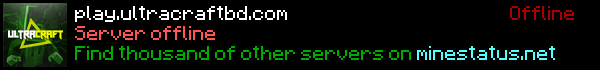 UltraCraft Bangladesh Minecraft Server Banner