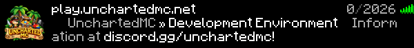 UnchartedMC Minecraft Server Banner