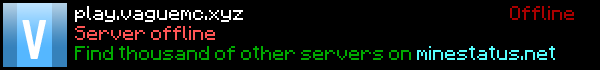 VagueMC Minecraft Server Banner