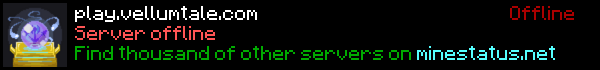 Vellumtale Minecraft Server Banner