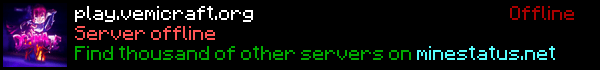 Vemicraft Minecraft Server Banner