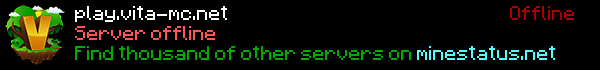 Vita MC Minecraft Server Banner
