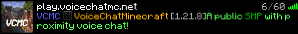 VoiceChatMinecraft Minecraft Server Banner