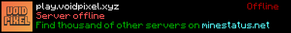 VoidPixel Minecraft Server Banner