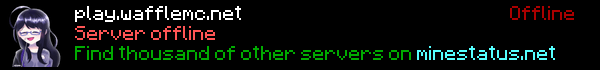 WaffleMC Minecraft Server Banner