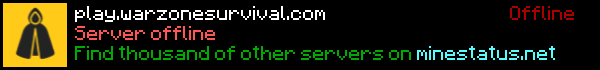 Warzone Survival Minecraft Server Banner